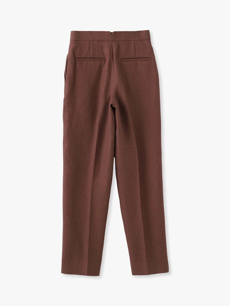 Botanical Medium Linen Pants (brown) 詳細画像 brown 3