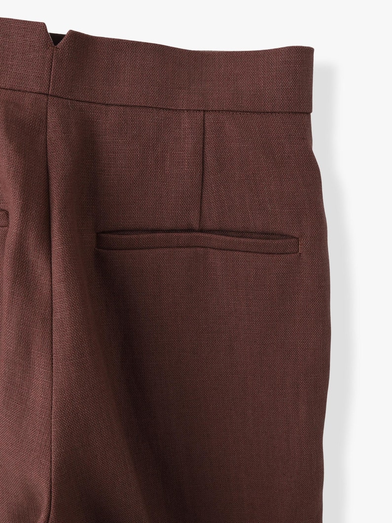 Botanical Medium Linen Pants (brown) 詳細画像 brown 6