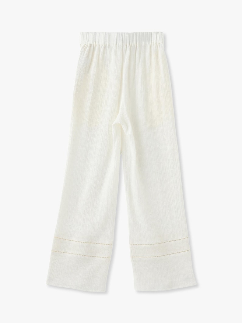 Linen Cotton Crepe Pants 詳細画像 ivory 2