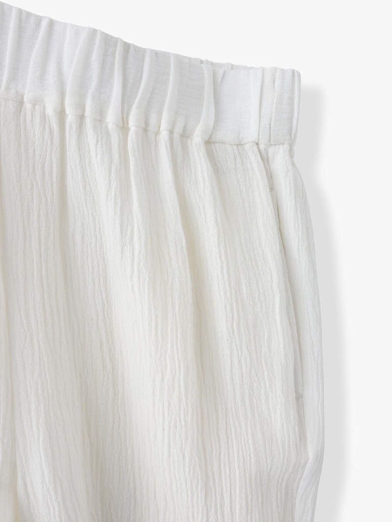 Linen Cotton Crepe Pants 詳細画像 ivory 3