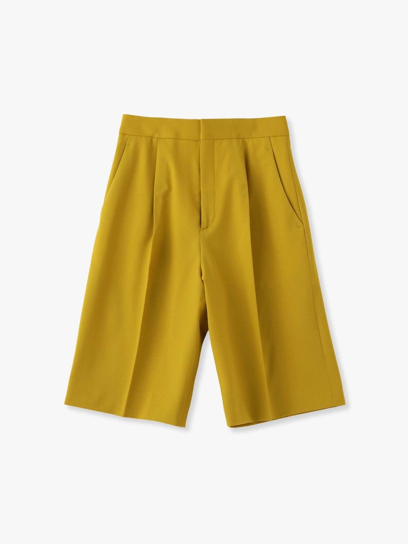 High West Front Pleat Shorts 詳細画像 yellow 2