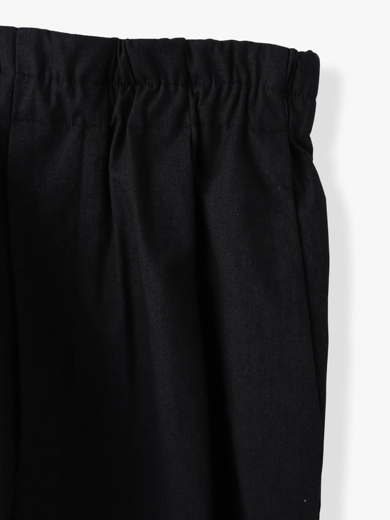 Organic Cotton Linen Everyday Tuck Pants 詳細画像 black 3
