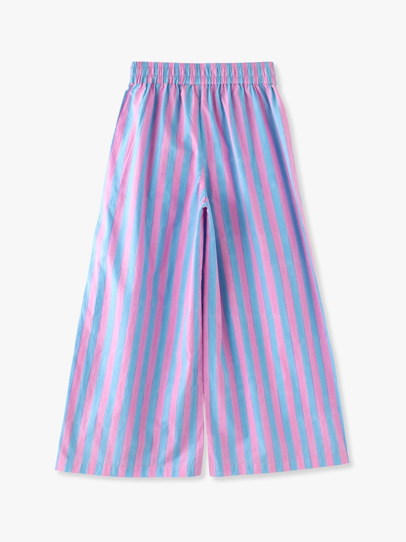 Drawstring Thick Striped Cotton Pants 詳細画像 pink 4