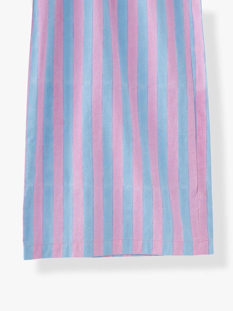 Drawstring Thick Striped Cotton Pants 詳細画像 pink 6