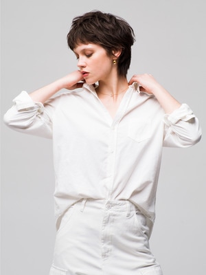 Eileen Corduroy Shirt 詳細画像 white