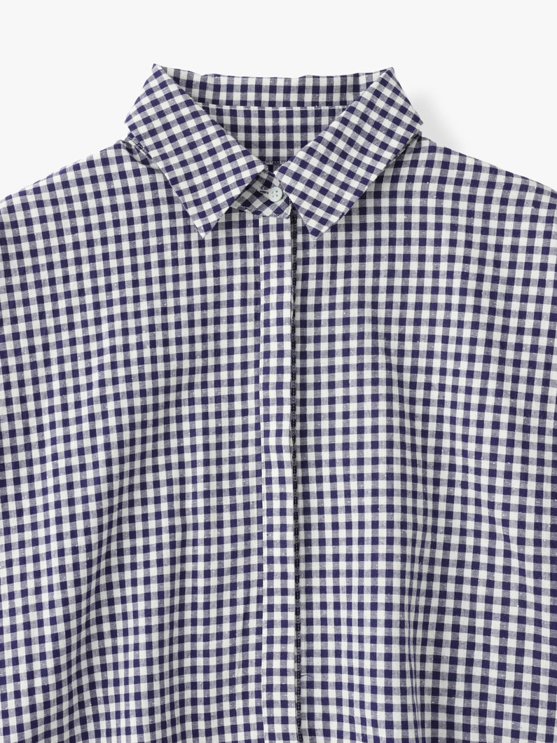 Checkered Shirt 詳細画像 navy 3