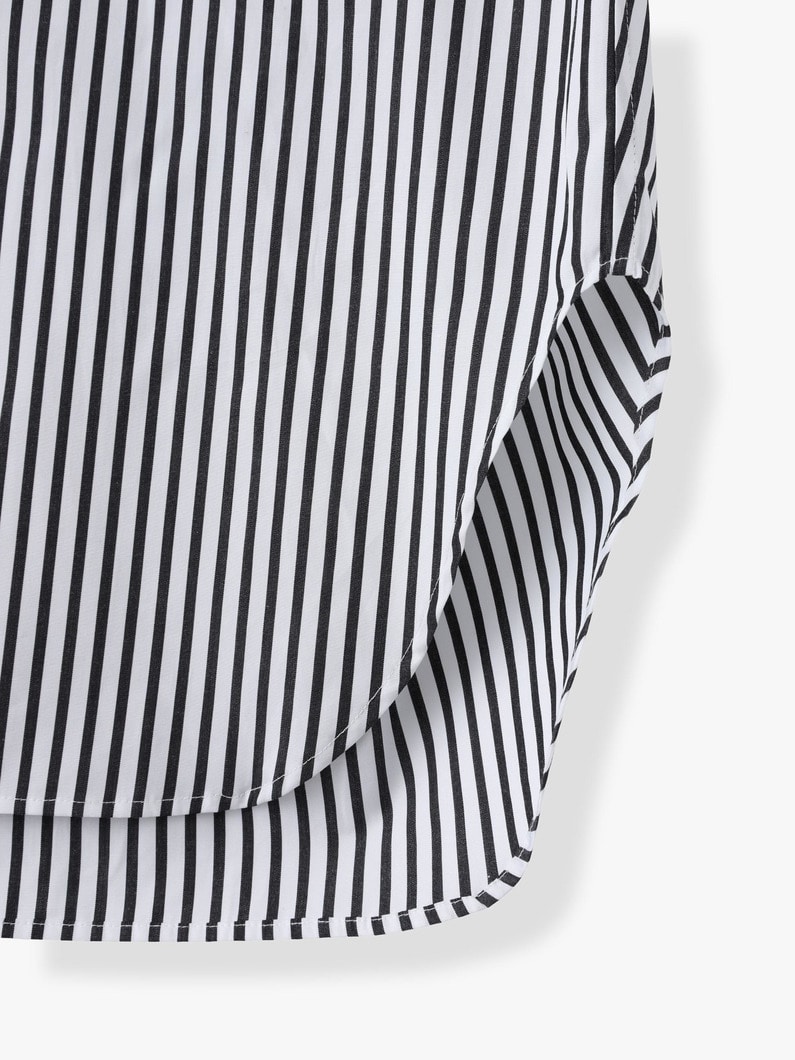 Oversize Black Stripe Shirt 詳細画像 black 8
