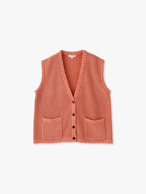 Layne Cotton Vest 詳細画像 coral