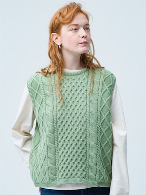Jana Organic Cotton Vest 詳細画像 light green