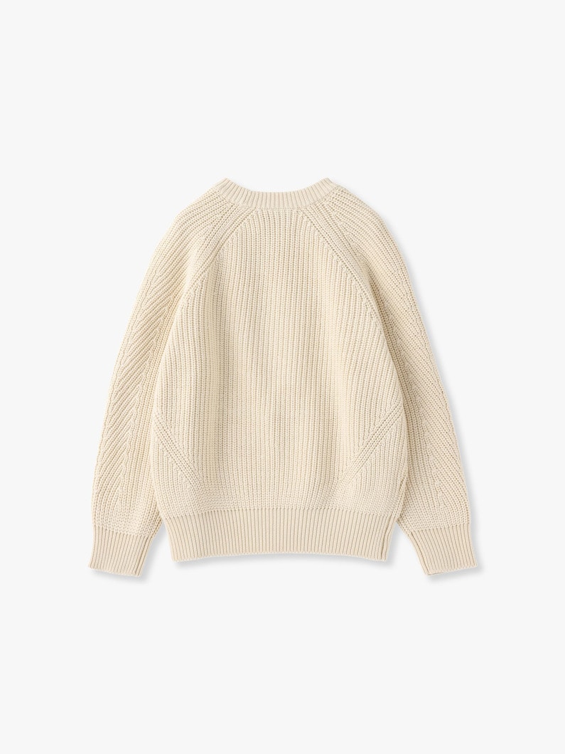 Chelsea Undyed Organic Cotton Pullover 詳細画像 off white 2