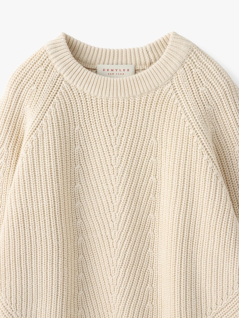 Chelsea Undyed Organic Cotton Pullover 詳細画像 off white 3