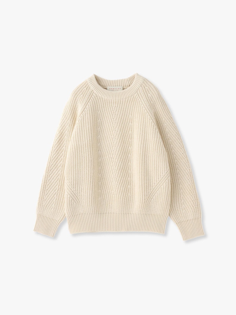 Chelsea Undyed Organic Cotton Pullover 詳細画像 off white 1
