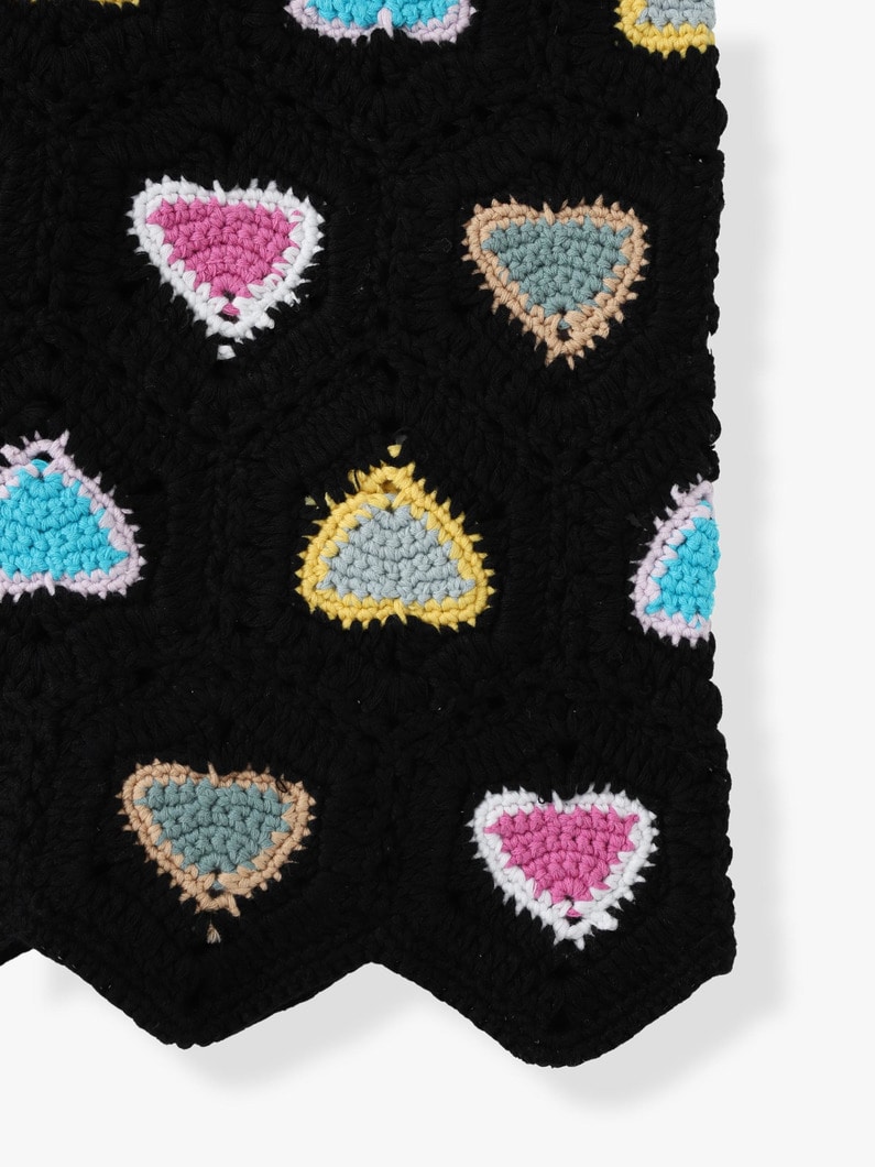 Heart Crochet Top 詳細画像 black 7