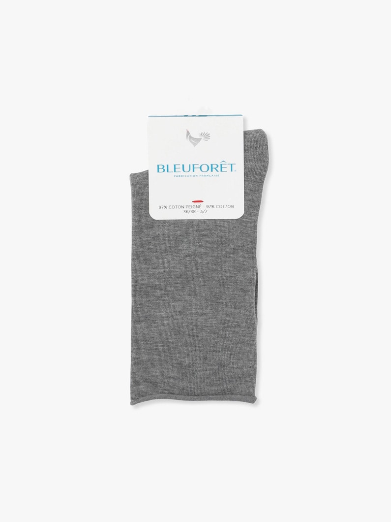 Cotton Socks (navy/gray/charcoal gray) 詳細画像 gray 1