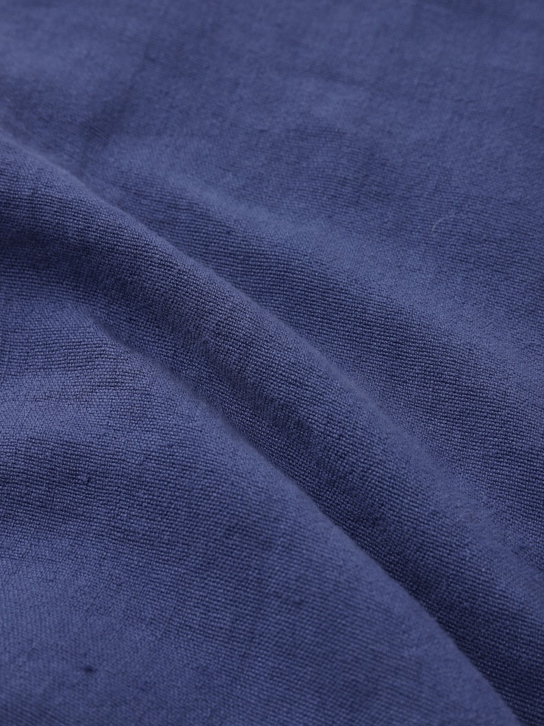 Botanical Dye Organic Linen Stole (dark blue) 詳細画像 dark blue 6
