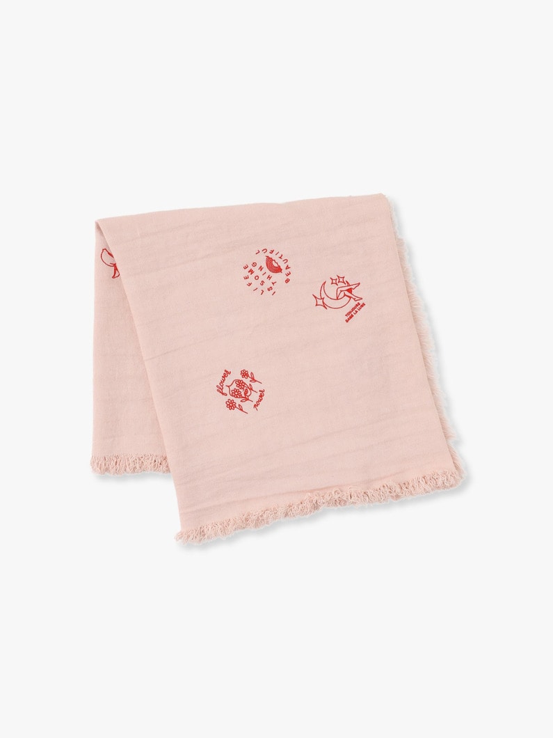 Embroidery Stole 詳細画像 pink 2