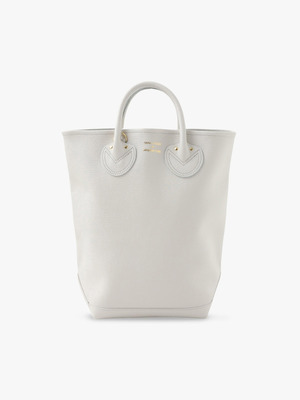 Haversack Embossed Leather Tote 詳細画像 white