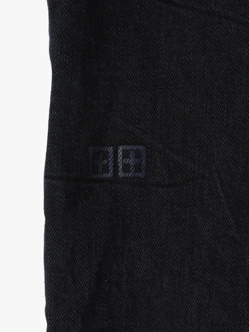 Hazlow Premium Straight Denim Pants 詳細画像 black 4