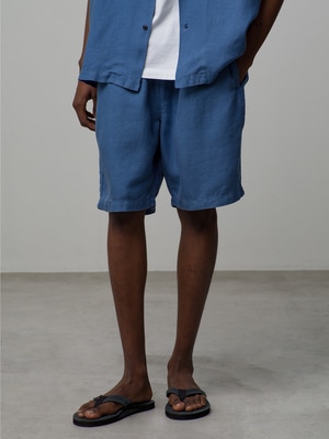 Linen Shorts 詳細画像 blue