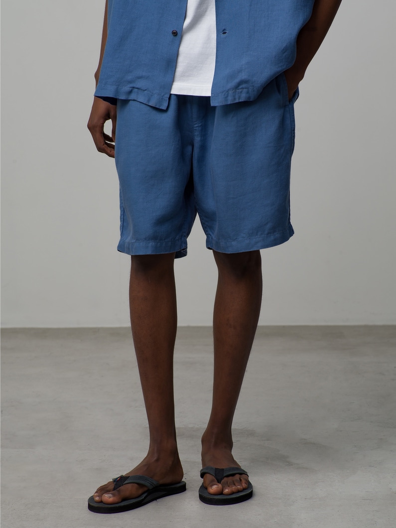 Linen Shorts 詳細画像 blue 1