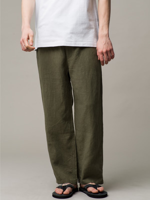 French Linen Easy Pants 詳細画像 khaki