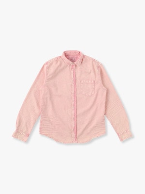 Luke Washed Denim Shirt (Pink) 詳細画像 pink