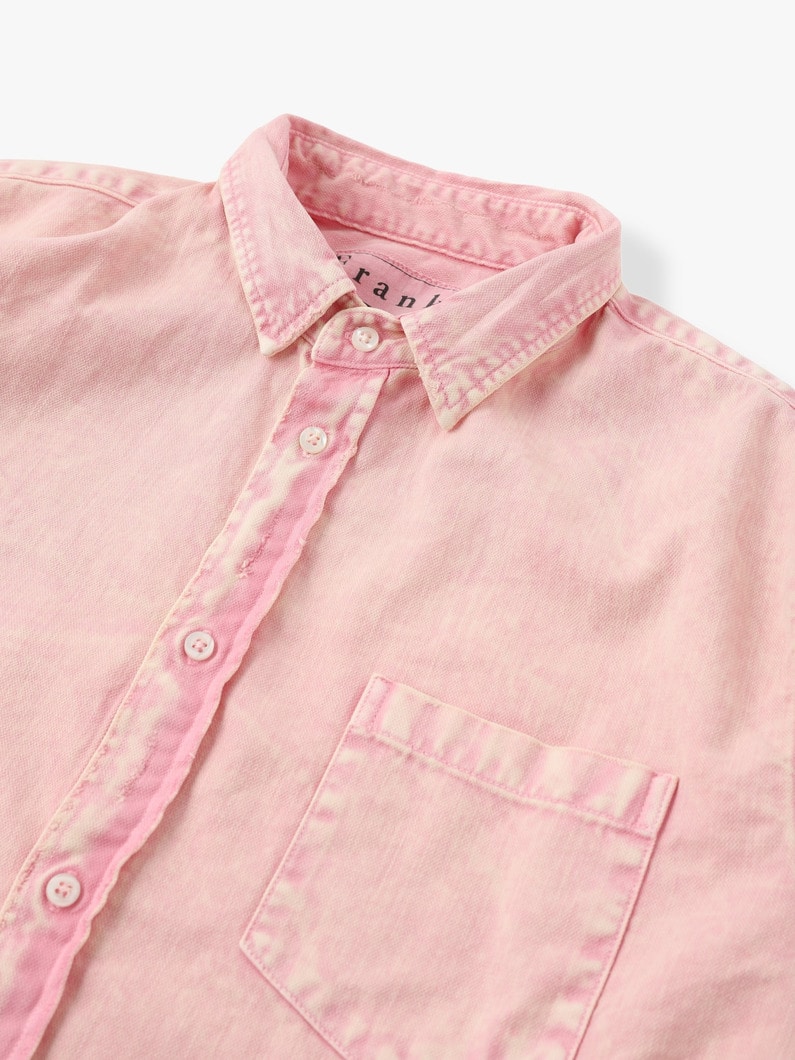 Luke Washed Denim Shirt (Pink) 詳細画像 pink 3