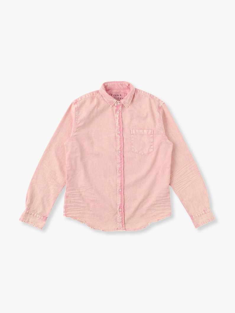 Luke Washed Denim Shirt (Pink) 詳細画像 pink 1