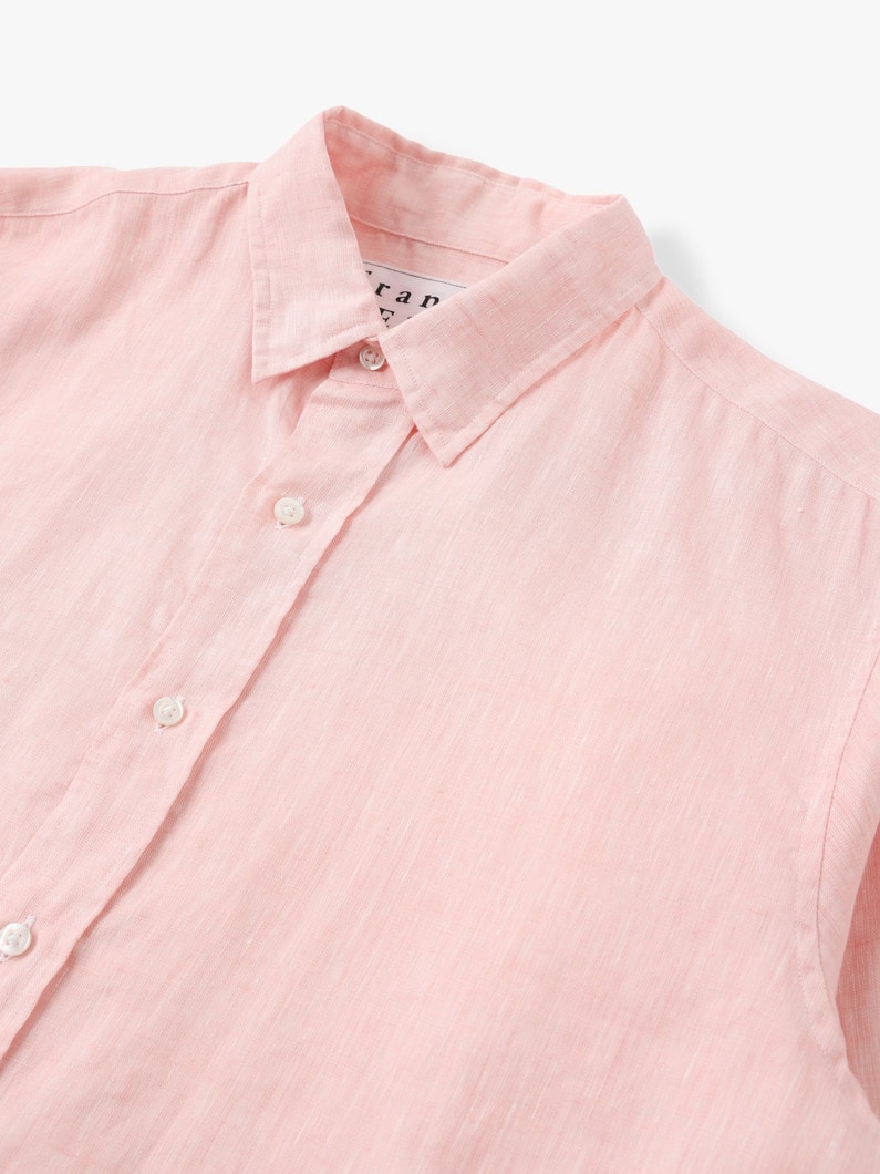 Finbar Linen Shirt（Pink） 詳細画像 pink 3