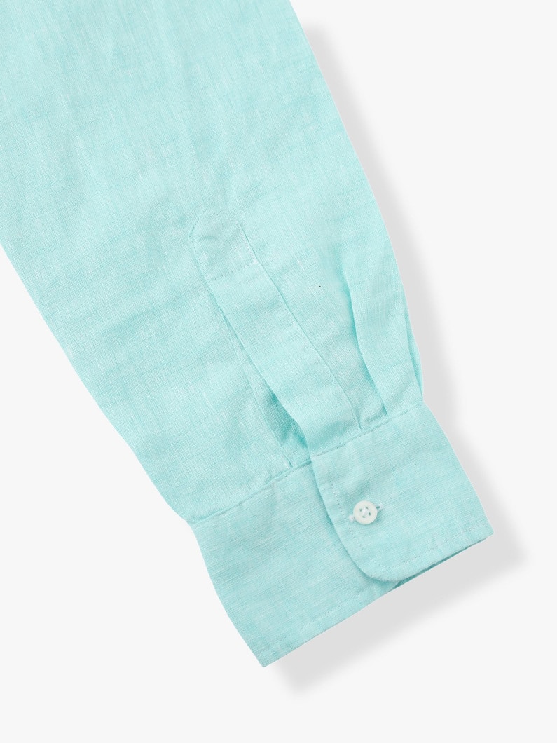 Finbar Linen Shirt（Light Green） 詳細画像 light green 6