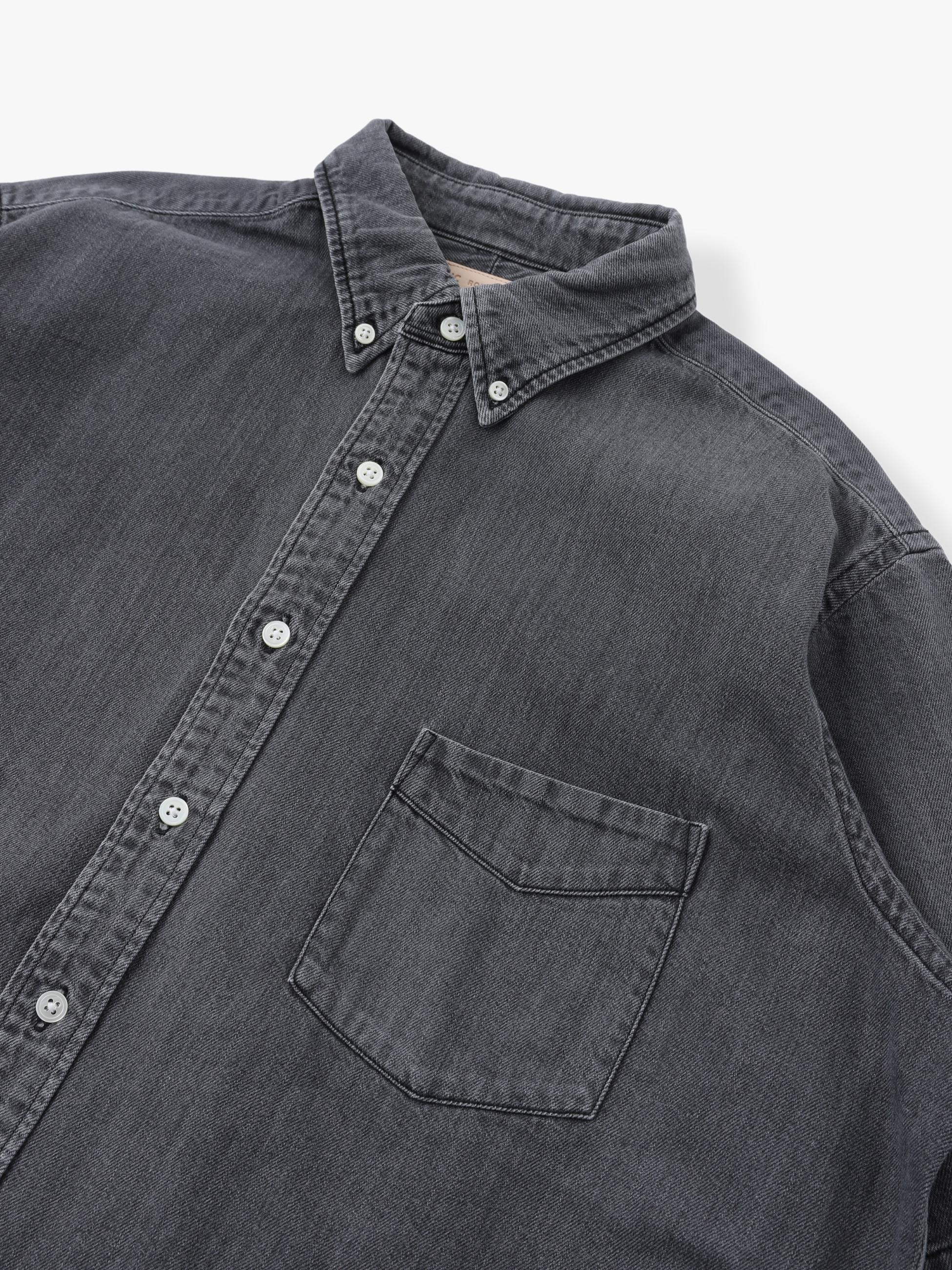 Black Denim Short Sleeve Shirt｜RHC(アールエイチシー)｜Ron Herman