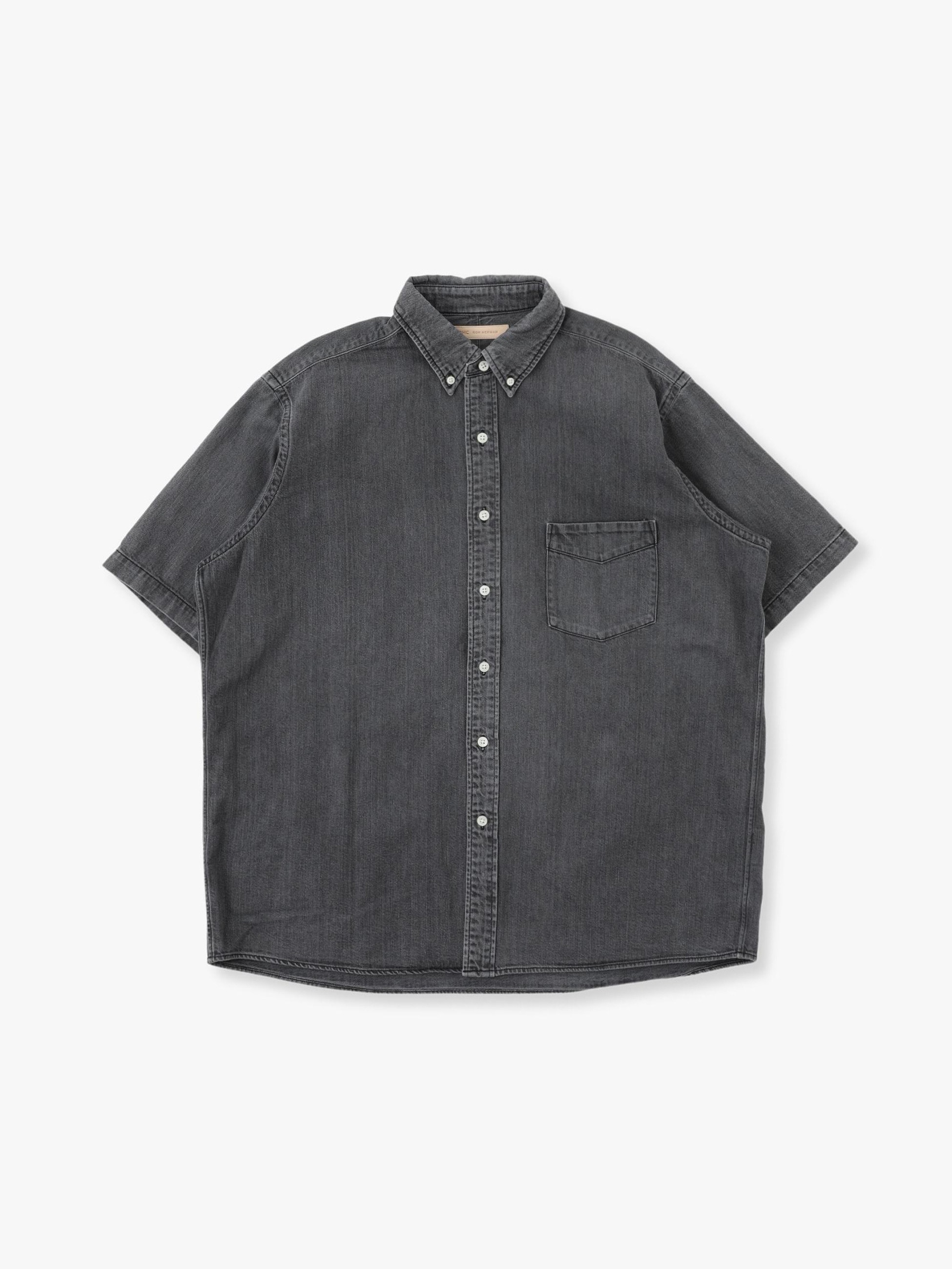 Black Denim Short Sleeve Shirt｜RHC(アールエイチシー)｜Ron Herman
