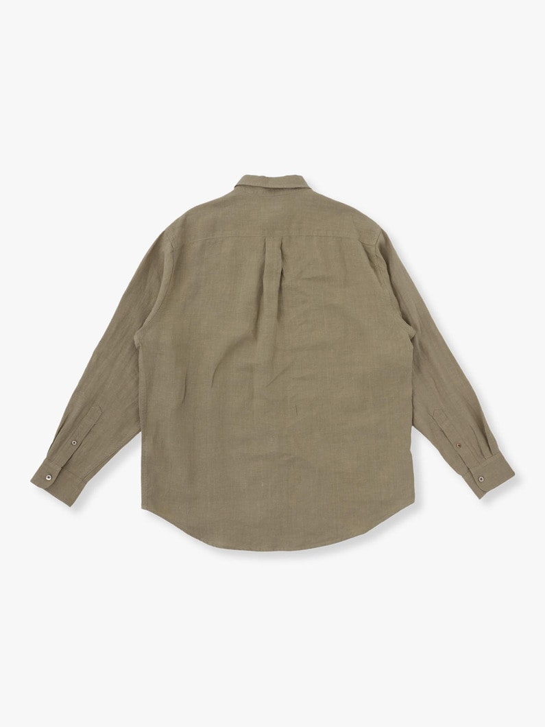 French Linen Shirt 詳細画像 khaki 3