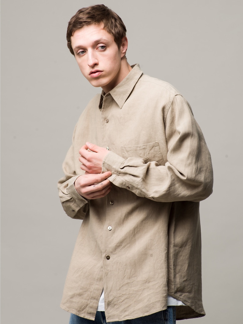 French Linen Shirt 詳細画像 beige 1