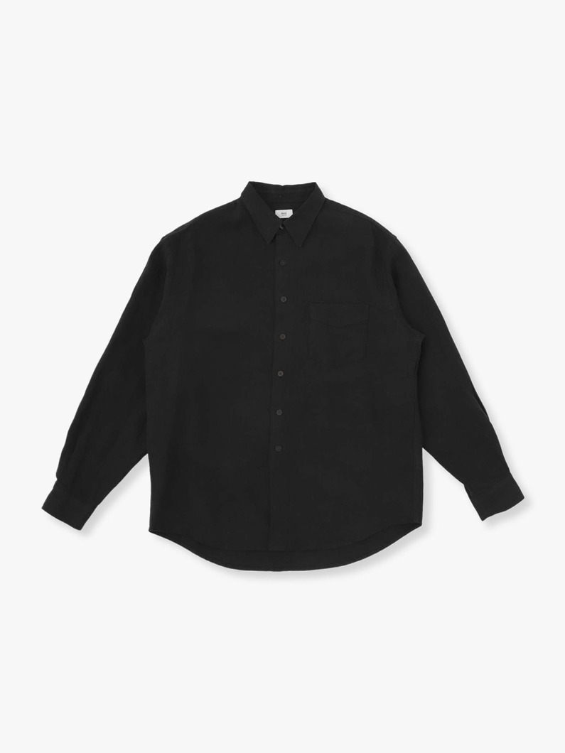 French Linen Shirt 詳細画像 black 2