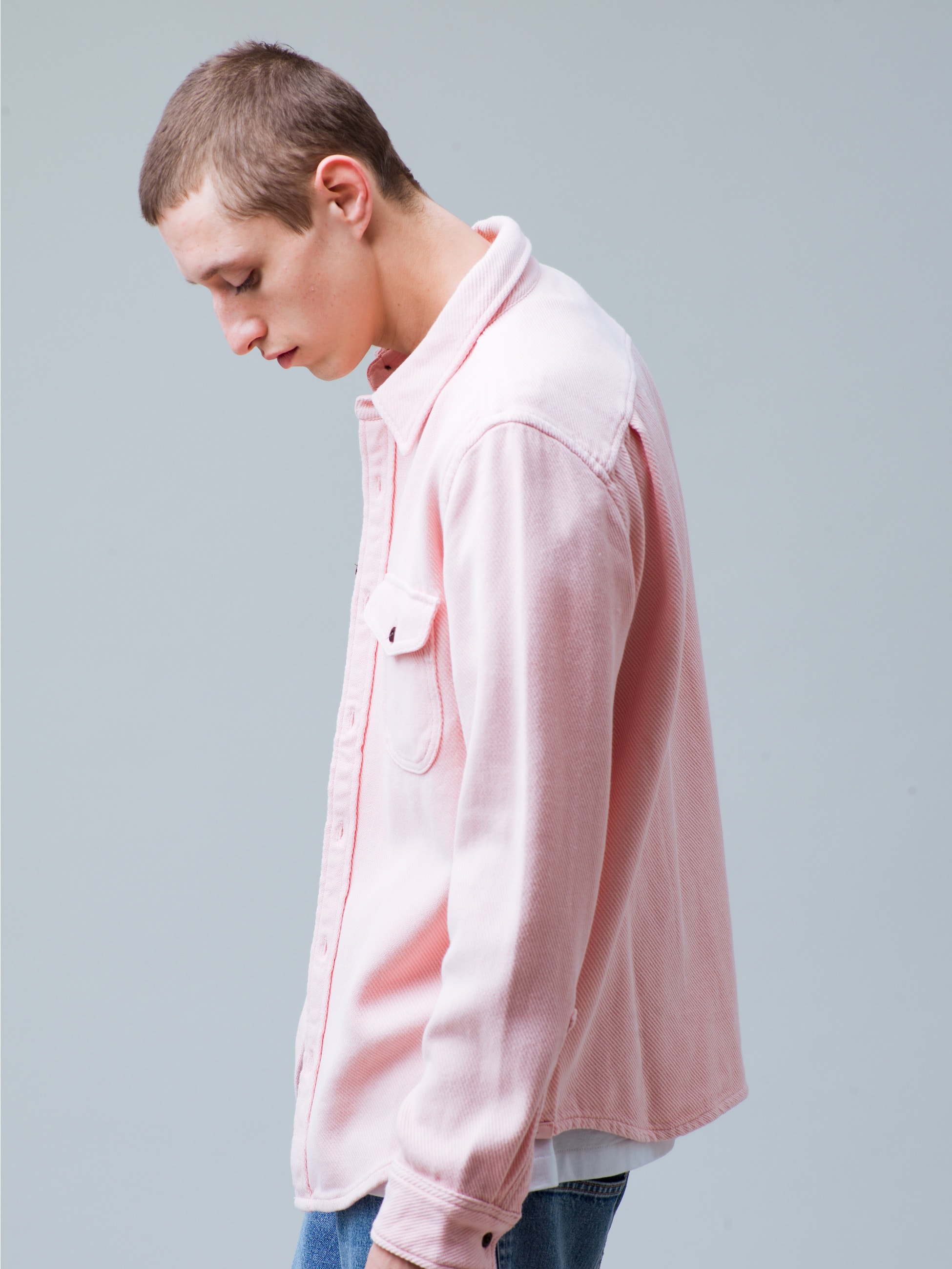 Chroma Blanket Shirt（pink）｜OUTERKNOWN(アウターノウン)｜Ron Herman