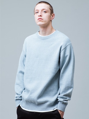 Recycled Denim Sweater 詳細画像 light blue