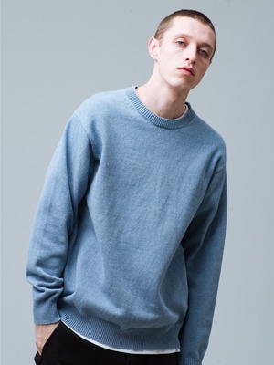 Recycled Denim Sweater 詳細画像 blue