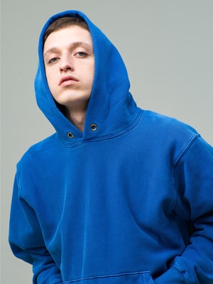 Cropped Pullover Hoodie 詳細画像 blue