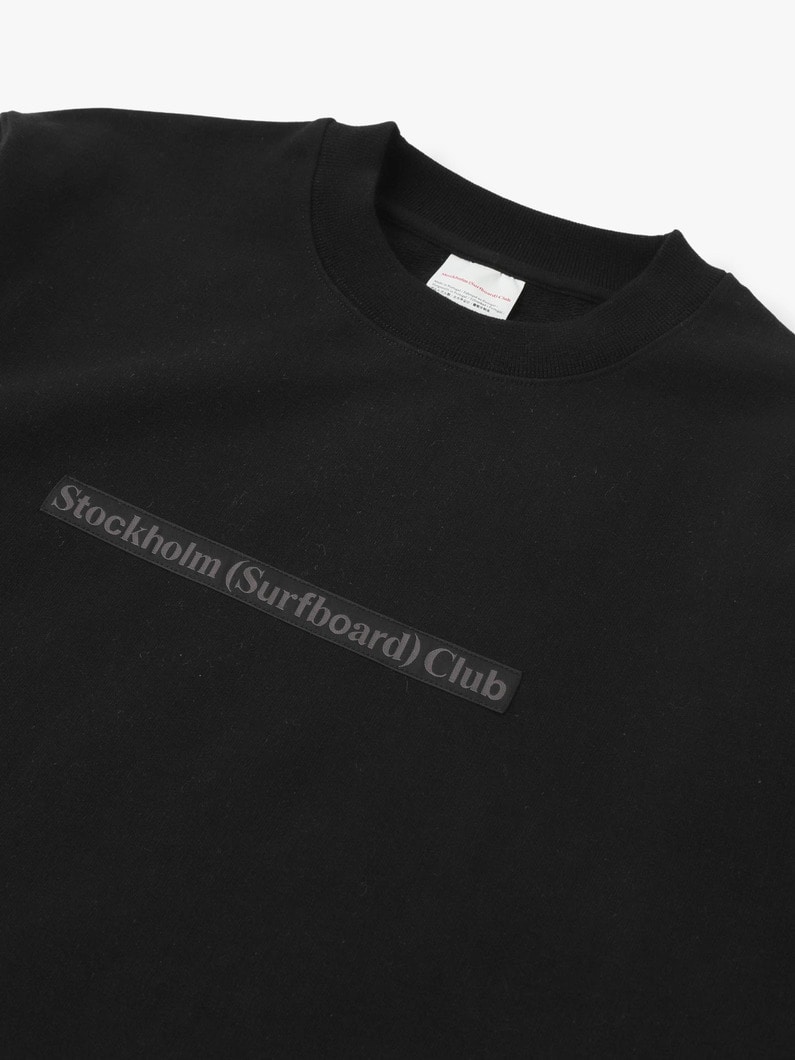 All Black Crew Neck Sweat Shirt 詳細画像 black 4