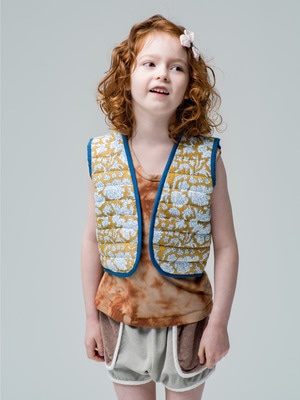 Nila Print Vest (kids) 詳細画像 beige