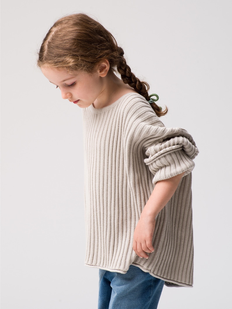 Essential Knit Jumper Pullover 詳細画像 light gray 1