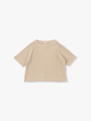 Essential Knit Tee 詳細画像 off white