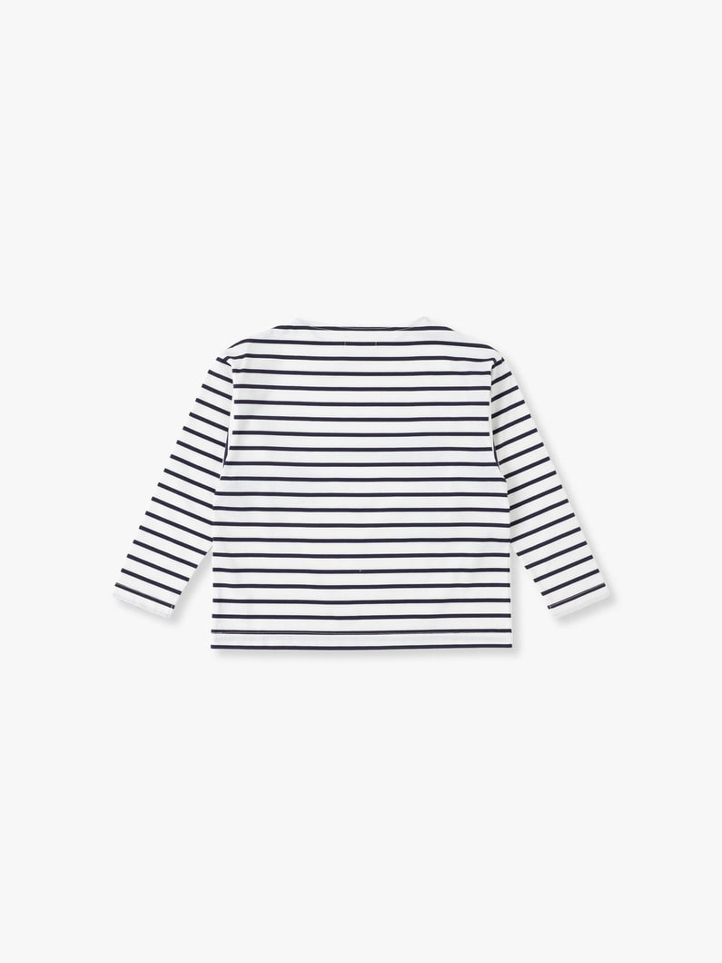 Kids Striped Pullover (2) 詳細画像 white 2