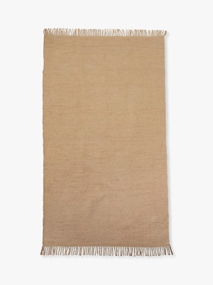 Cotton Hand Made Rug (107×196cm) 詳細画像 beige