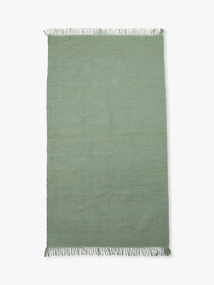 Cotton Hand Made Rug (107×196cm) 詳細画像 light green