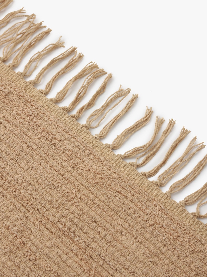 Cotton Hand Made Rug (107×196cm) 詳細画像 beige 2