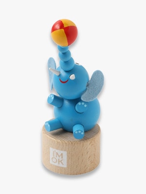Blue Elephant Push Toy 詳細画像 blue