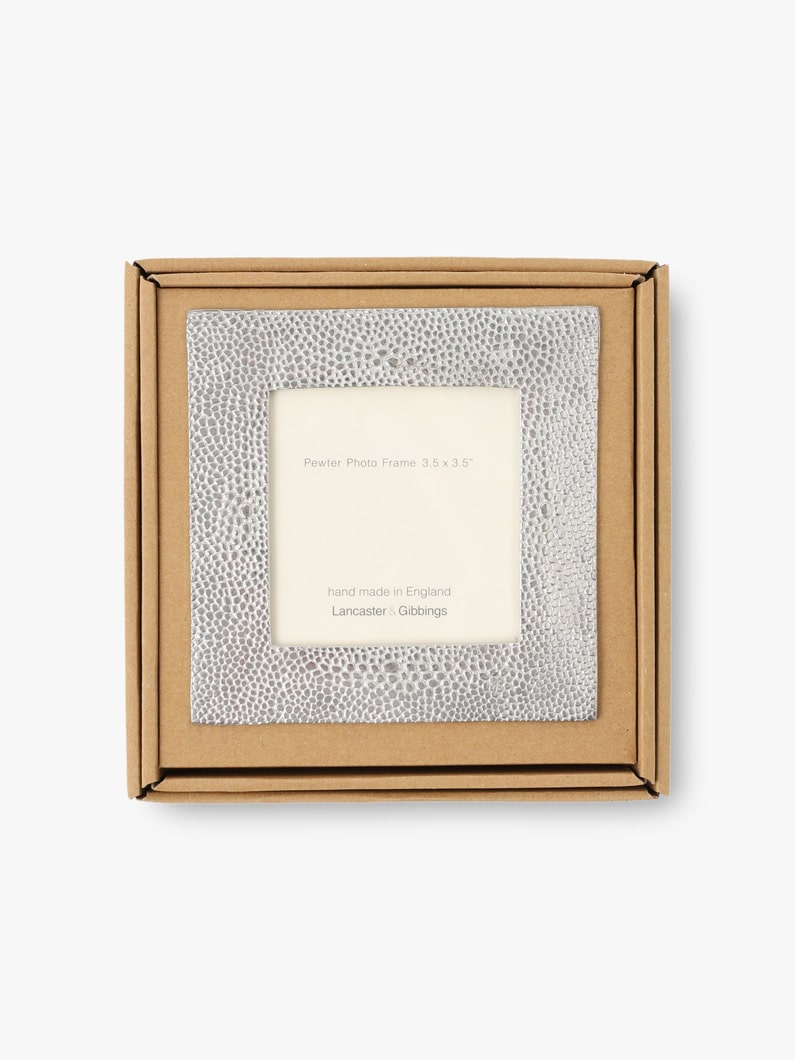 Shagreen Photo Frame（3.5×3.5 inch） 詳細画像 silver 3