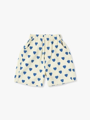 Heart Print Shorts (kids) 詳細画像 blue